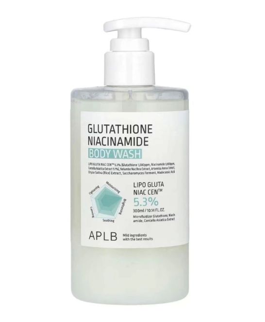 APLB - Glutathione Niacinamide Body Wash Gel - Rozjasňujúci sprchovací gél s niacínamidom a glutatiónom 300ml